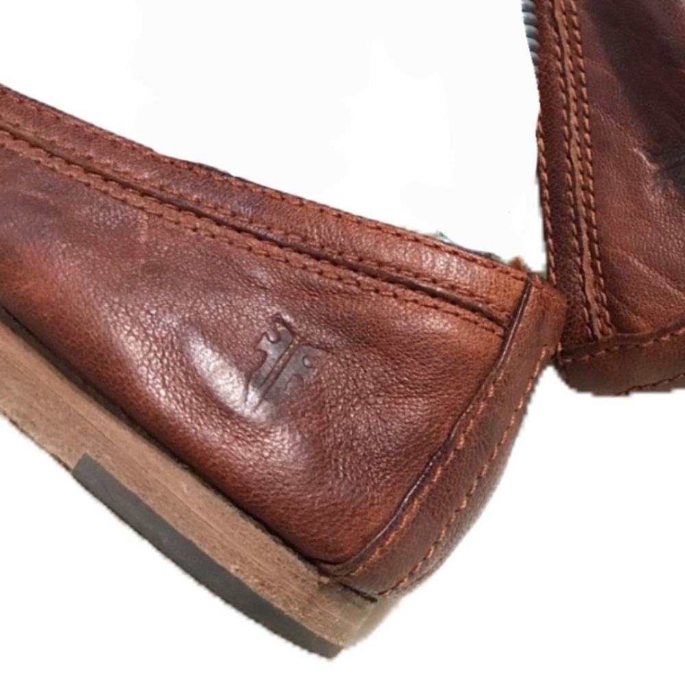 Frye Leather Flats with Rounded Toe Size 7.5 - Picture 4 of 12